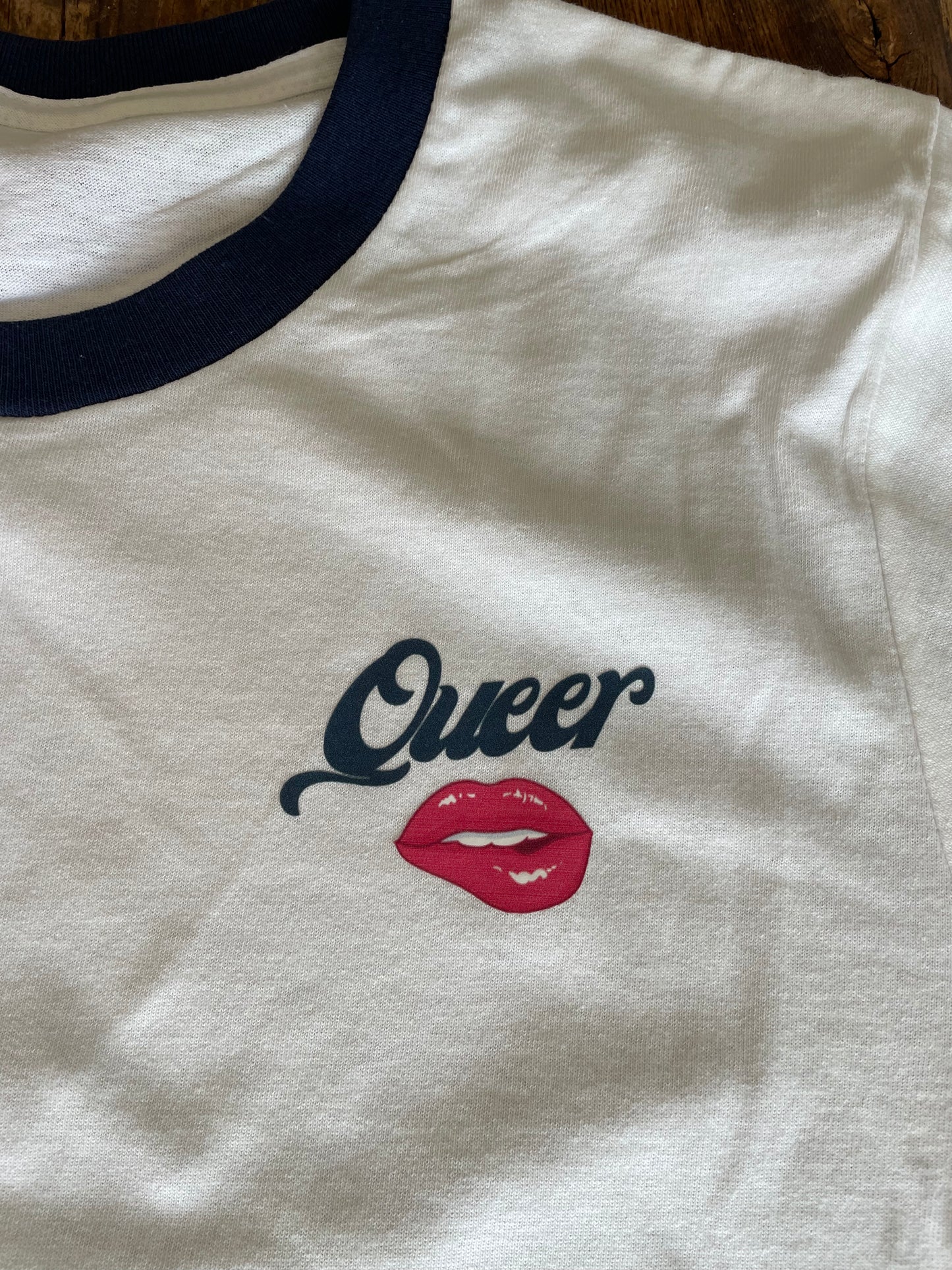 Queer Kiss Ringer Tee